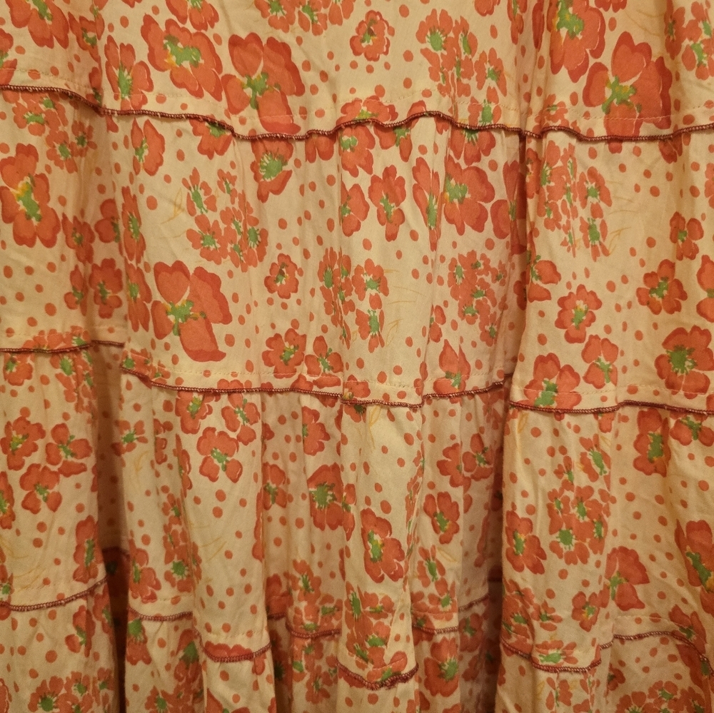April Cornell Tiered Floral Midi Skirt XS NWOT - Picture 4 of 6